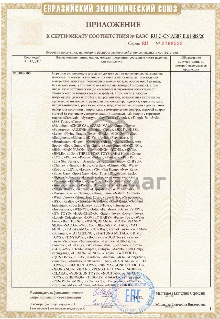 Сертификат на товар Резиновые игрушки Мышка с длинным носом 2726-10 Резиновые игрушки Мышка с длинным носом 2726-10 сертификат