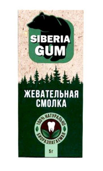 Смолка жевательная Siberia Gum лиственничная Алтайский нектар фотография