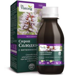 Сиpоп Солодки с витамином С Dr.Vistong ВИС 150мл