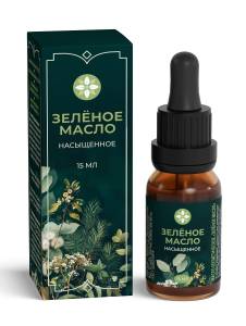 Зелёное масло насыщенное 15 активных компонентов Алтайский Нектар 15мл