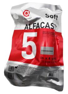 Бинт Alfacast Soft полимерный белый 12,5см*3,6м 1шт