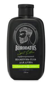 Шампунь-гель для душа Гальбанум и Сандал Sport Edition Borodatos 250мл