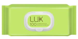 Салфетки влажные Lux универсальные с клапаном 100шт