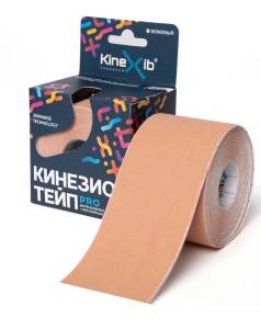 Кинезио-Тейп бинт нестерильный KineXib PRO 5см*5м бежевый