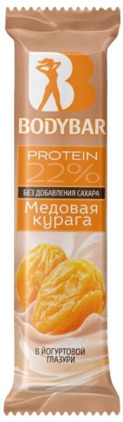 Батончик протеиновый Bodybar 22% медовая курага в йогурте 50гр фотография