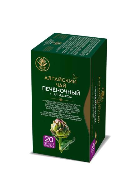 Изображение товара Фиточай Магия трав Печеночный с артишоком Алтайский чай 20 пакетиков Фиточай Магия трав Печеночный с артишоком Алтайский чай 20 пакетиков фотография