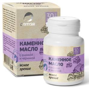 Каменное масло с очанкой и черникой 30 капсул