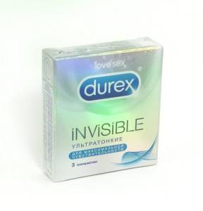 Презервативы Durex invisible ультратонкие 3 шт