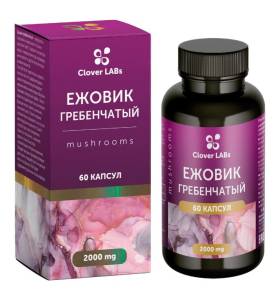 Экстракт ежовика гребенчатого Clover Labs 60 капсул